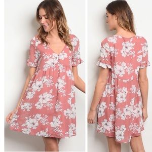 3-PACK Mauve Floral Dress